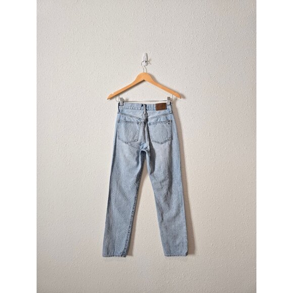 Madewell Light Wash Straight Perfect Vintage Jeans 24 - Picture 7 of 11